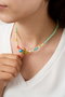 Heliophilia Silver Collar de Metal Multicolor con Acabado Lacado